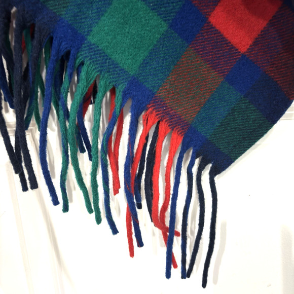 Vtg PENDLETON Womens Tartan Plaid Wool Zip Up Poncho Blanket Cape USA Knockabout - Picture 6 of 13